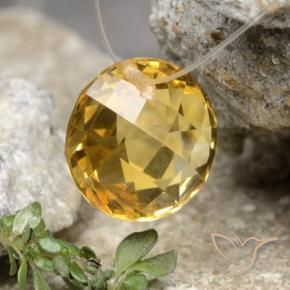 Citrino Oro naturale da 4.53 ct, Rotondo, VVS