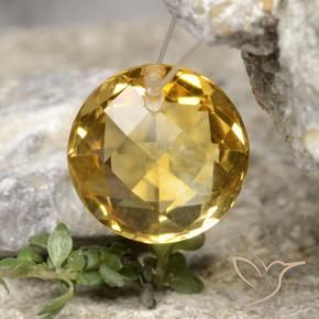 Citrino Oro naturale da 4.53 ct, Rotondo, VVS