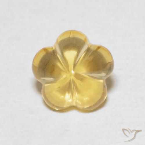 2.31ct Naturale Giallo miele Citrino, Taglio a fiore, Trasparente
