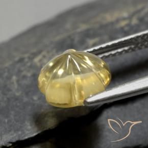 Citrino Giallo Toscana naturale da 2.30 ct, Taglio a fiore, Trasparente
