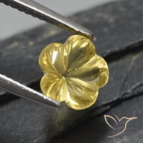 Citrino Oro chiaro naturale da 1.97 ct, Taglio a fiore, Trasparente