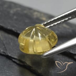 Citrino Oro chiaro naturale da 1.97 ct, Taglio a fiore, Trasparente