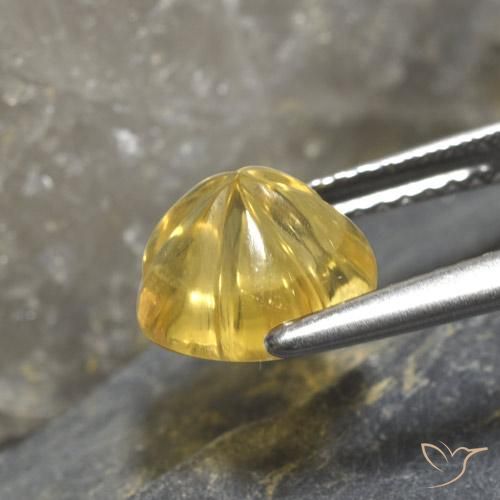 Citrino Oro chiaro naturale da 2.30 ct, Taglio a fiore, Trasparente