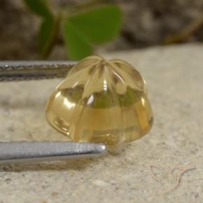 Citrino Oro chiaro naturale da 2.23 ct, Taglio a fiore, Trasparente