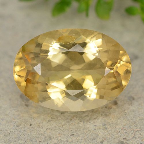5.29ct Naturale Oro medio Citrino, Ovale, VVS