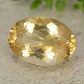 Citrino Oro medio naturale da 5.29 ct, Ovale, VVS