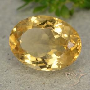 Citrino Dorato medio naturale da 6.19 ct, Ovale, VVS