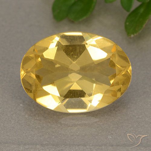 4.15ct Naturale Oro brillante Citrino, Ovale, VVS-VS
