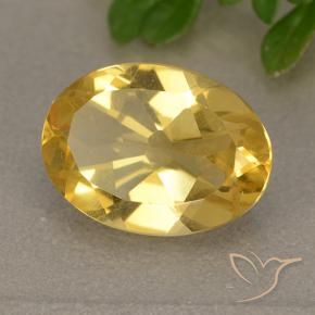 Citrino Oro brillante naturale da 4.15 ct, Ovale, VVS-VS