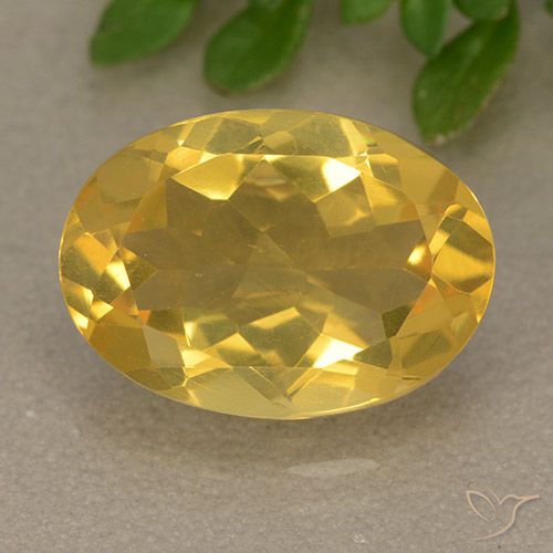 5.07ct Naturale Dorato Citrino, Ovale, VVS-VS