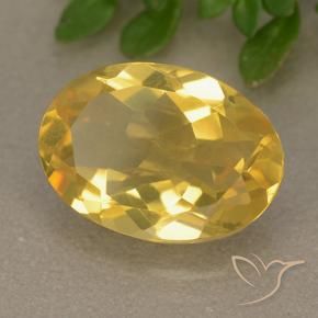Citrino Dorato naturale da 5.07 ct, Ovale, VVS-VS