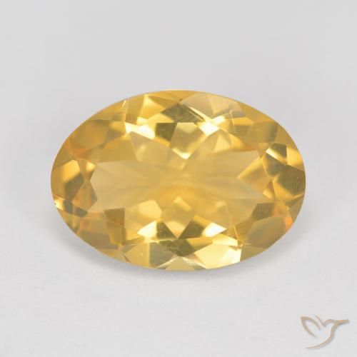 4.75ct Naturale Dorato medio Citrino, Ovale, VVS-VS