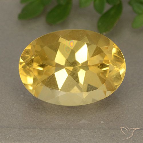 6.24ct Naturale Arancio dorato Citrino, Ovale, VVS-VS