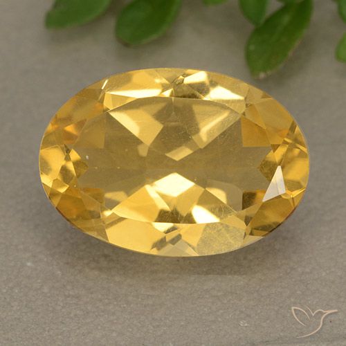 4.50ct Naturale Dorato medio Citrino, Ovale, VVS-VS
