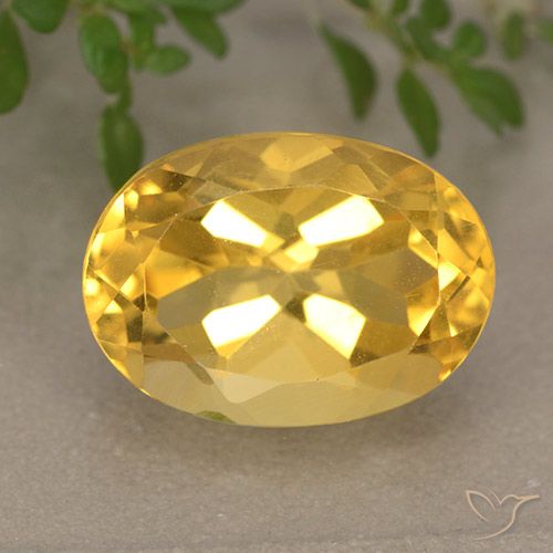 6.38ct Naturale Oro medio Citrino, Ovale, VVS-VS