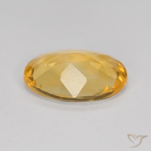 Citrino Arancio Dorato Profondo naturale da 3.20 ct, Ovale, VVS-VS