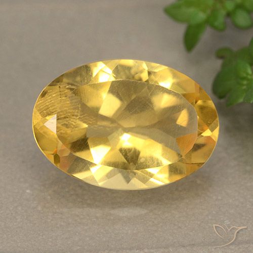 4.94ct Naturale Dorato Citrino, Ovale, VVS-VS
