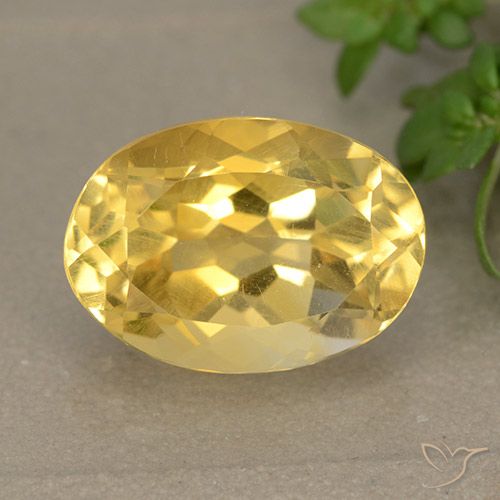 5.70ct Naturale Dorato Citrino, Ovale, VVS-VS