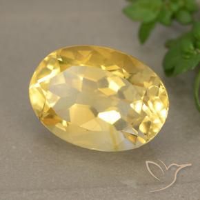 Citrino Dorato naturale da 5.70 ct, Ovale, VVS-VS