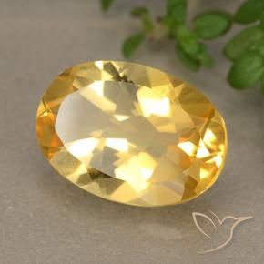 Citrino Arancio medio-chiaro-oroG naturale da 5.06 ct, Ovale, VVS-VS