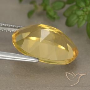Citrino Dorato naturale da 5.35 ct, Ovale, VVS-VS