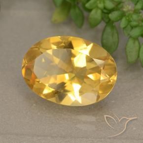 Citrino Oro brillante naturale da 5.11 ct, Ovale, VVS-VS