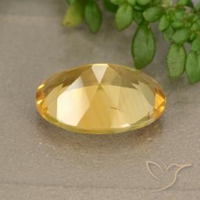Citrino Oro brillante naturale da 5.11 ct, Ovale, VVS-VS