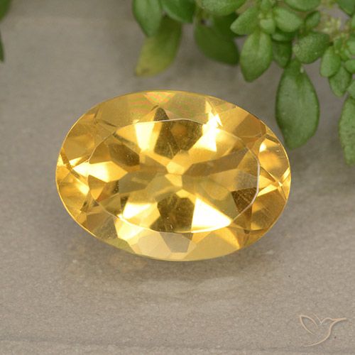 5.44ct Naturale Oro medio Citrino, Ovale, VVS-VS
