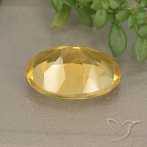 Citrino Oro medio naturale da 5.44 ct, Ovale, VVS-VS
