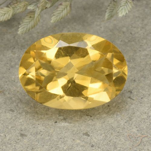 5.14ct Naturale Arancio dorato Citrino, Ovale, VVS-VS
