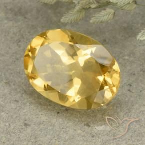 Citrino Arancio dorato naturale da 5.14 ct, Ovale, VVS-VS