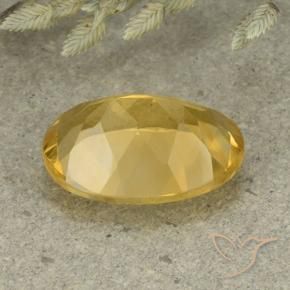 Citrino Arancio dorato naturale da 5.14 ct, Ovale, VVS-VS