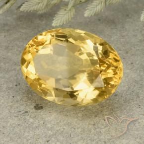 Citrino Arancio dorato naturale da 6.11 ct, Ovale, VVS-VS
