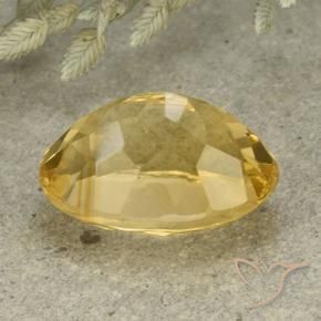 Citrino Arancio dorato naturale da 6.11 ct, Ovale, VVS-VS