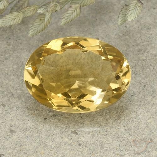 4.94ct Naturale Arancio dorato Citrino, Ovale, VVS-VS
