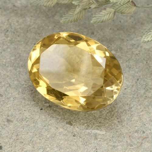 Citrino Arancio dorato naturale da 4.94 ct, Ovale, VVS-VS
