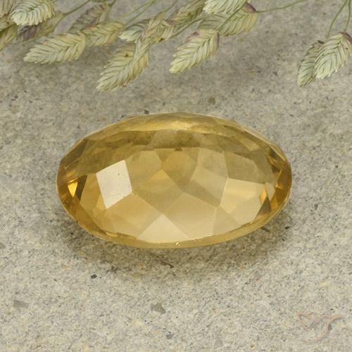 Citrino Arancio dorato naturale da 4.94 ct, Ovale, VVS-VS