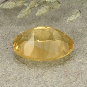 Citrino Dorato medio naturale da 5.71 ct, Ovale, VVS-VS