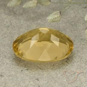 Citrino Dorato medio naturale da 5.43 ct, Ovale, VVS-VS