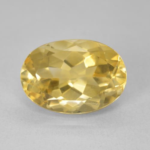 6.37ct Naturale Dorato Citrino, Ovale, VVS-VS