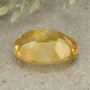 Citrino Arancio dorato naturale da 5.34 ct, Ovale, VVS-VS