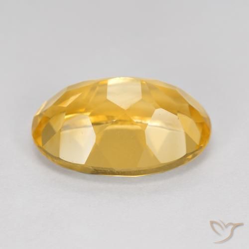 Citrino Dorato medio naturale da 5.71 ct, Ovale, VVS-VS