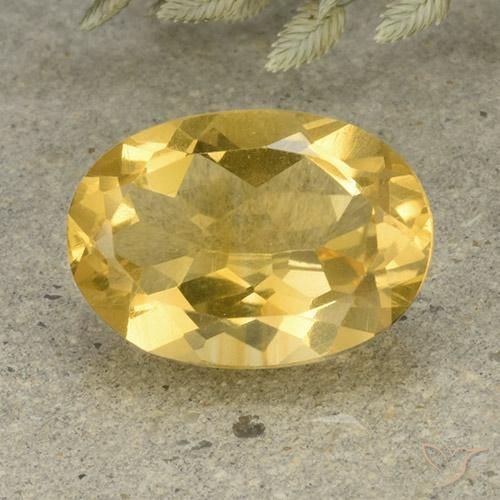 4.95ct Naturale Dorato medio Citrino, Ovale, VVS-VS