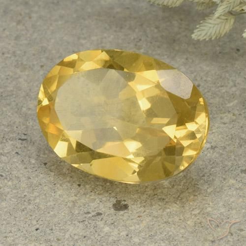 Citrino Dorato medio naturale da 4.95 ct, Ovale, VVS-VS