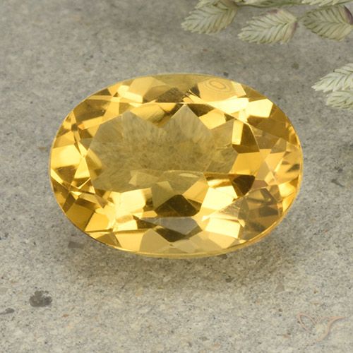5.56ct Naturale Arancio dorato Citrino, Ovale, VVS-VS