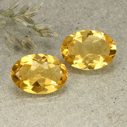 9.13ctw Naturale Arancio dorato Citrino, Ovale, VVS-VS
