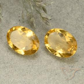 Gemme di Citrino Arancio dorato naturale da 9.13 ct, Ovale, VVS-VS