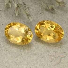 Gemme di Citrino Dorato medio-chiaro naturale da 11.40 ct, Ovale, VVS-VS
