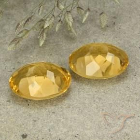 Gemme di Citrino Dorato medio-chiaro naturale da 11.40 ct, Ovale, VVS-VS