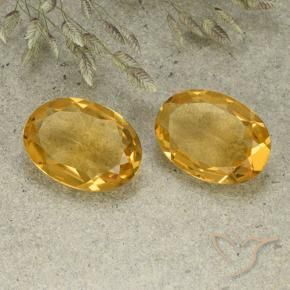 Gemme di Citrino Arancio Dorato Profondo naturale da 8.29 ct, Ovale, VVS-VS